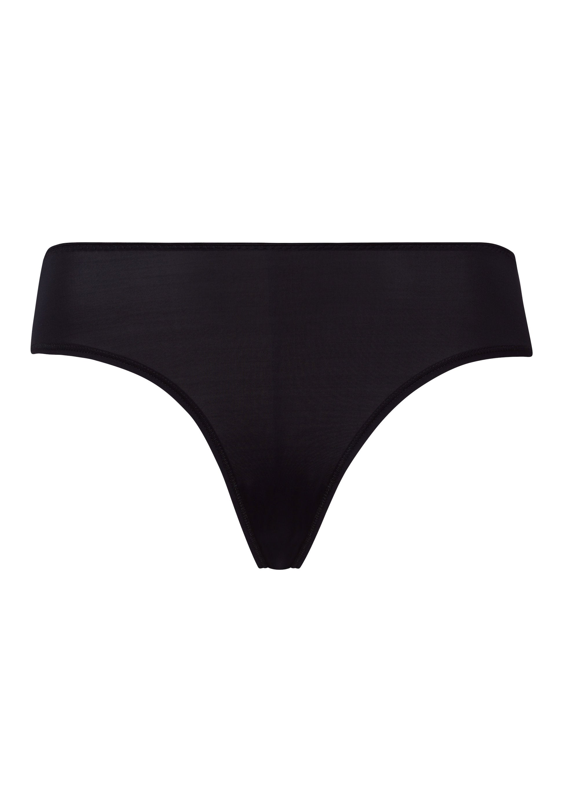hanro-satin-deluxe-mini-briefs-black-viskose-slip image 1