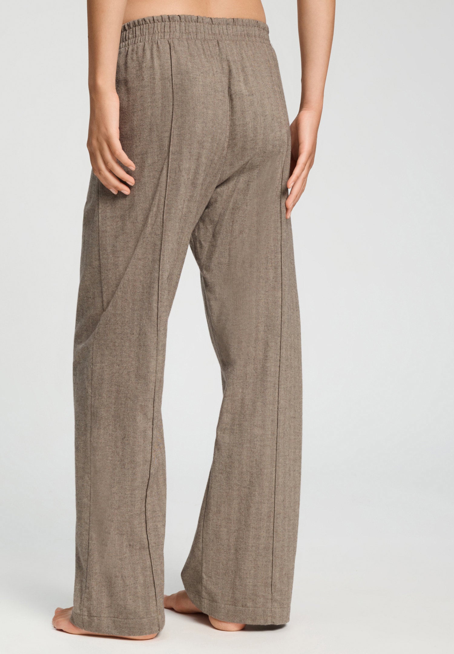 hanro-woolen-luxury-schlafhose-earthy-woven-wolle image 4