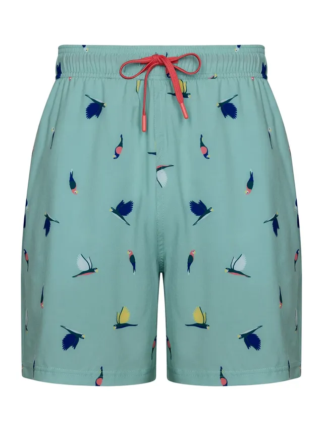 pastunette-tropical-breeze-badeshorts-t-rkis-vogelprint image 1