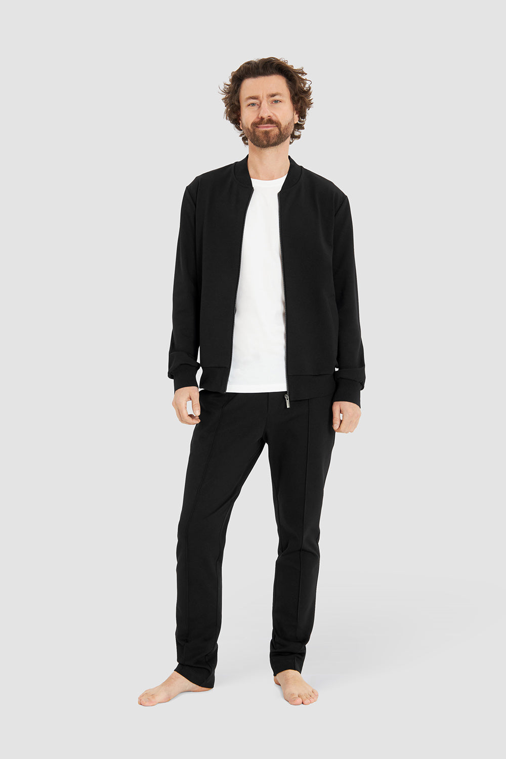 r-sch-be-happy-herren-loungejacke-college-schwarz image 4
