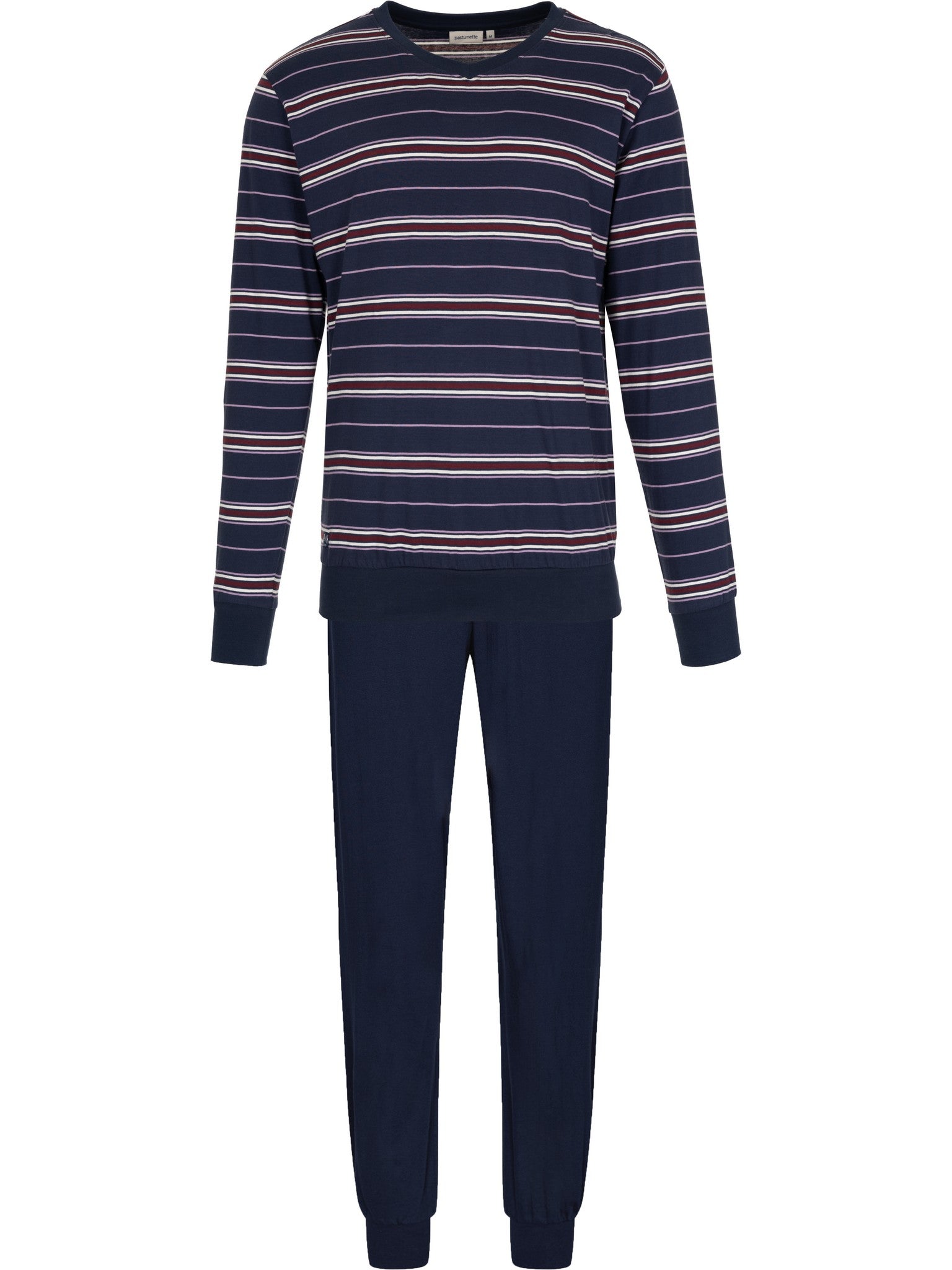 pastunette-northern-nights-pyjama-herren-dunkelblau-baumwolle image 1