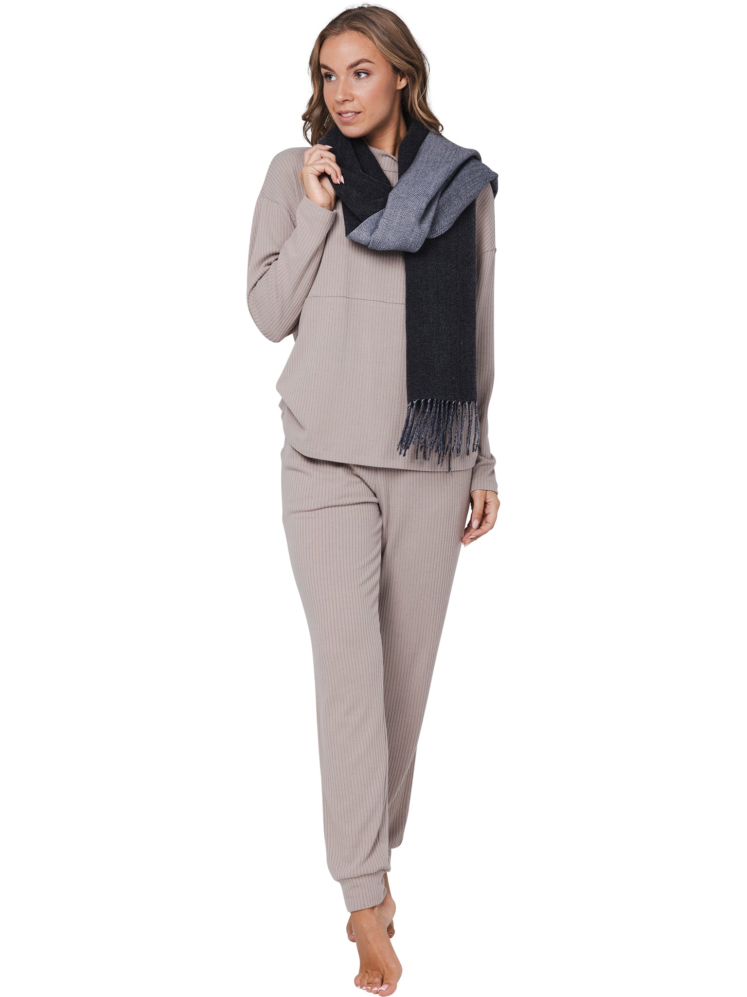 pastunette-premium-schal-grau-uni-tuch image 2