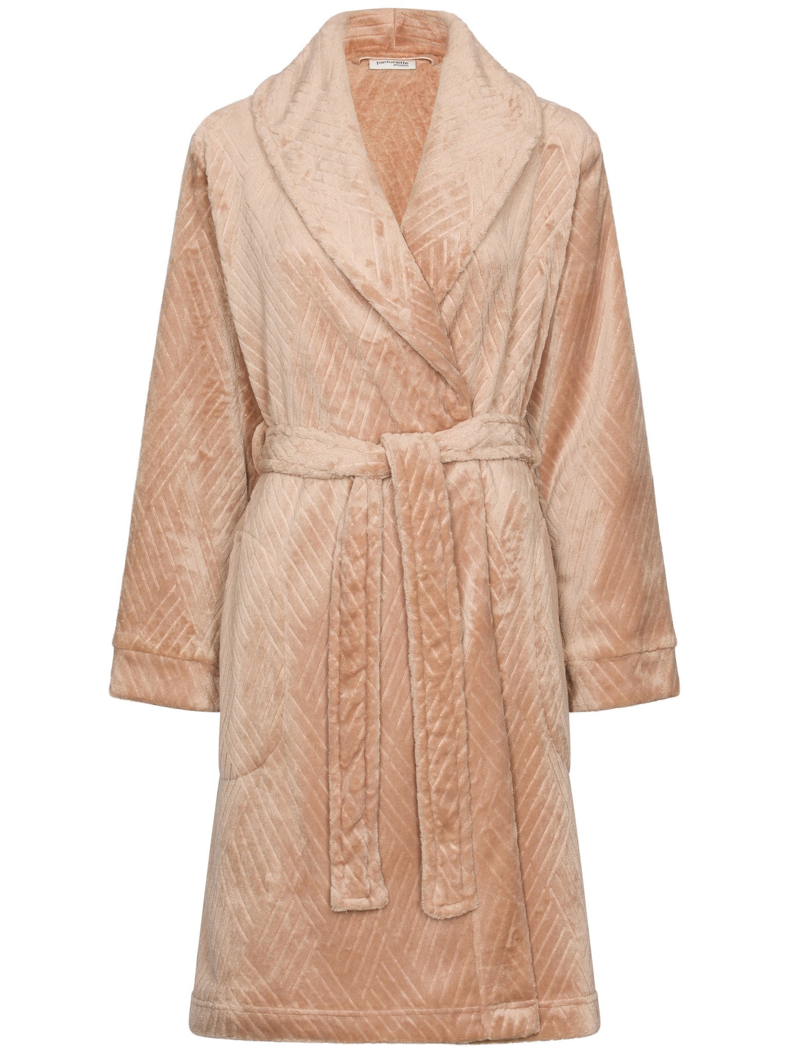 pastunette-premium-couture-bademantel-beige-fleece image 1