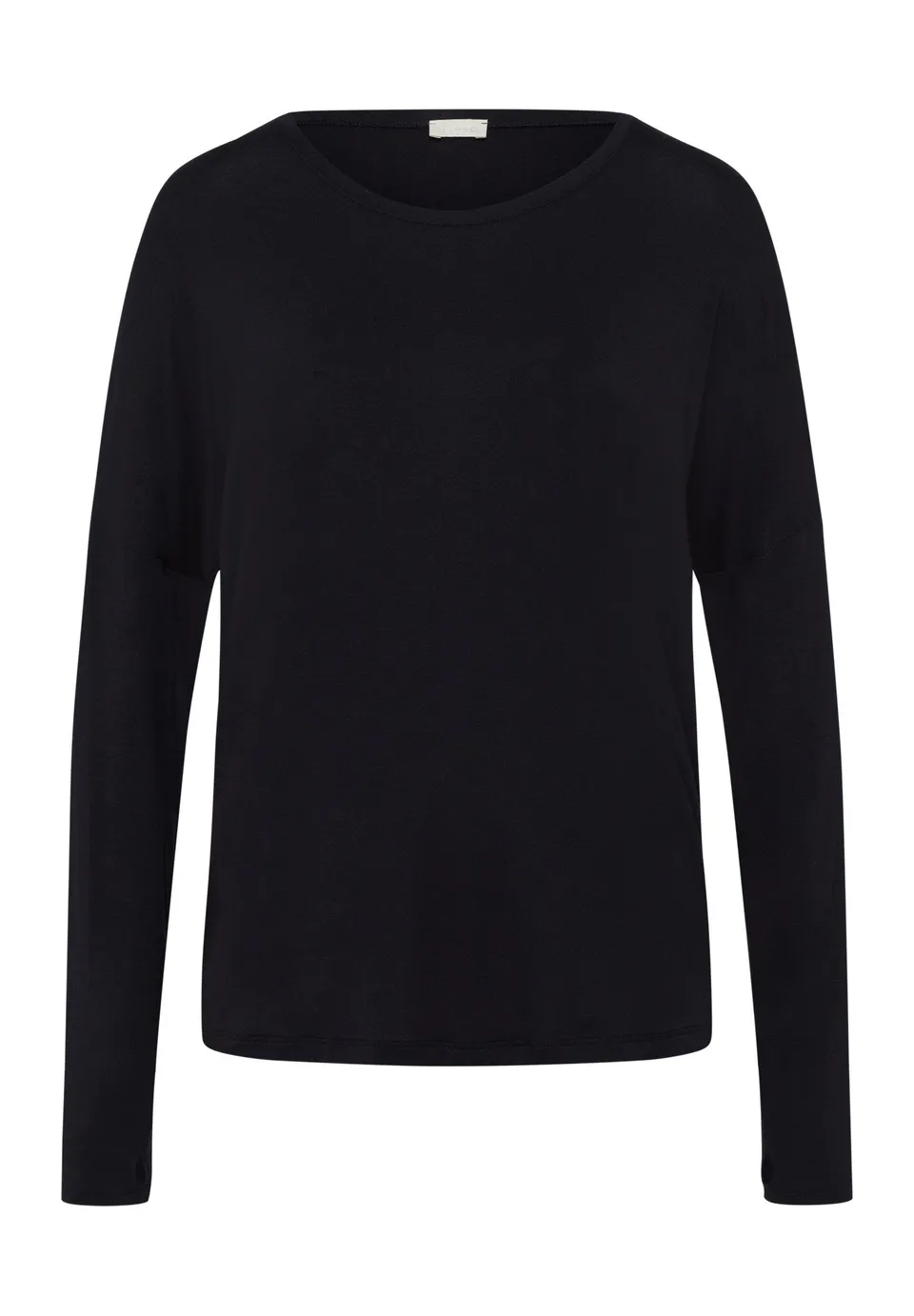 hanro-yoga-l-slv-shirt-langarmshirt-black-beauty-tencel image 1