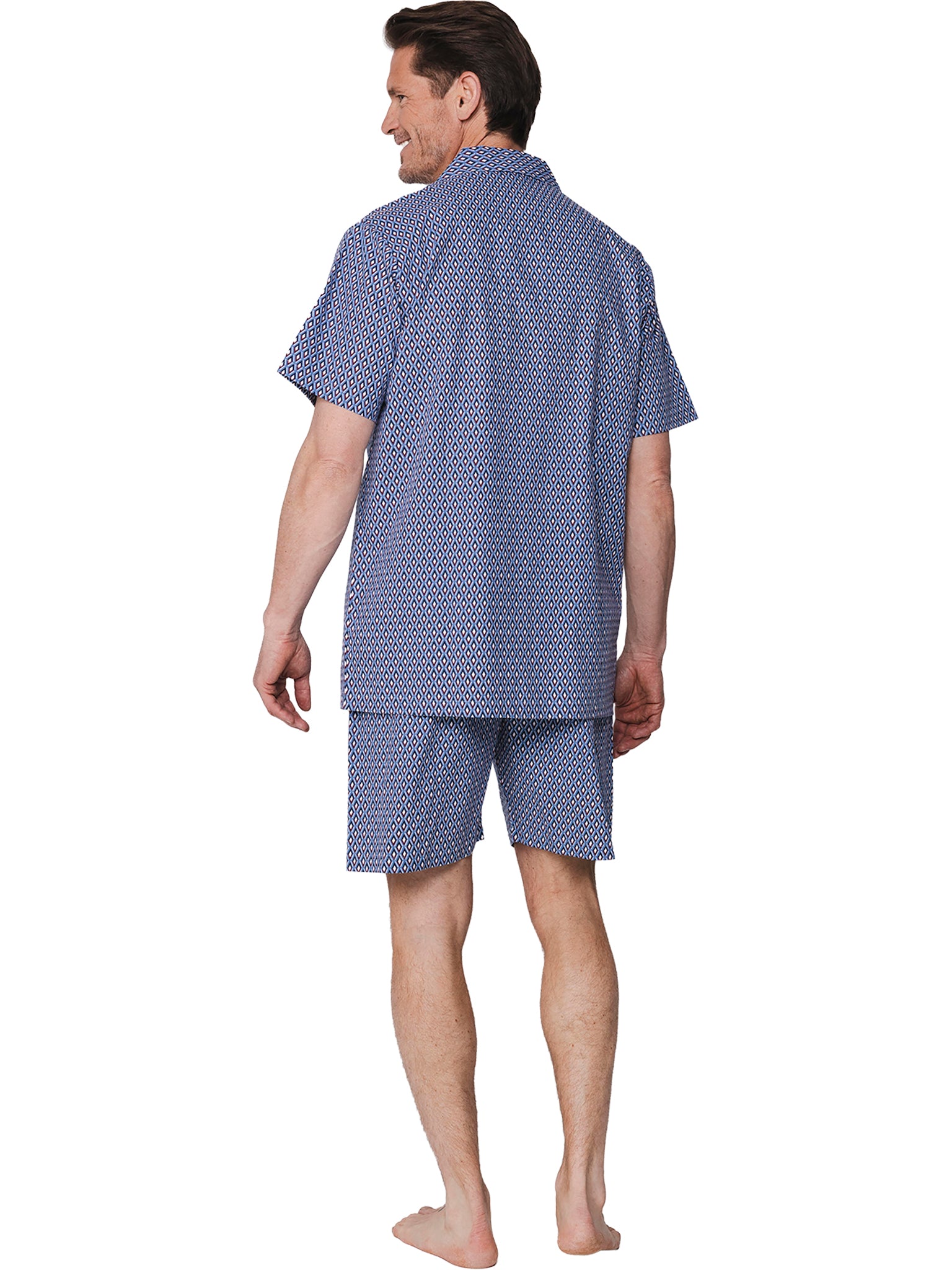 pastunette-robson-shortama-pyjama-blau-baumwolle image 4