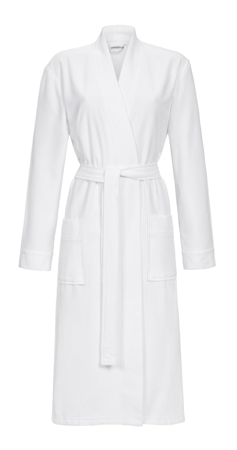 ringella-women-men-bademantel-frottee-unisex-wei-langarm image 2