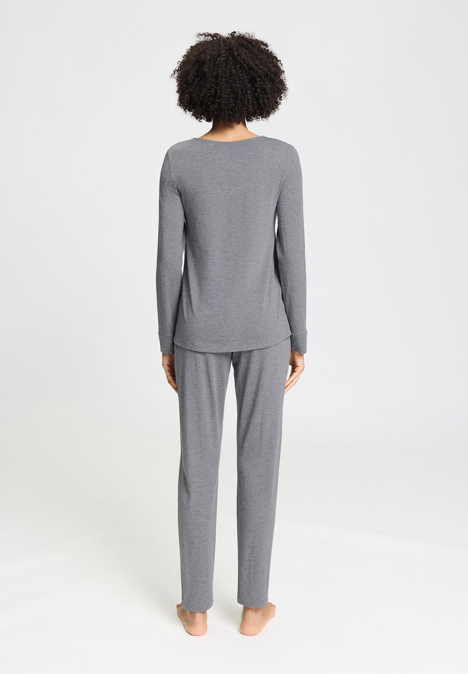 hanro-natural-elegance-pyjama-074951-stone-melange image 4