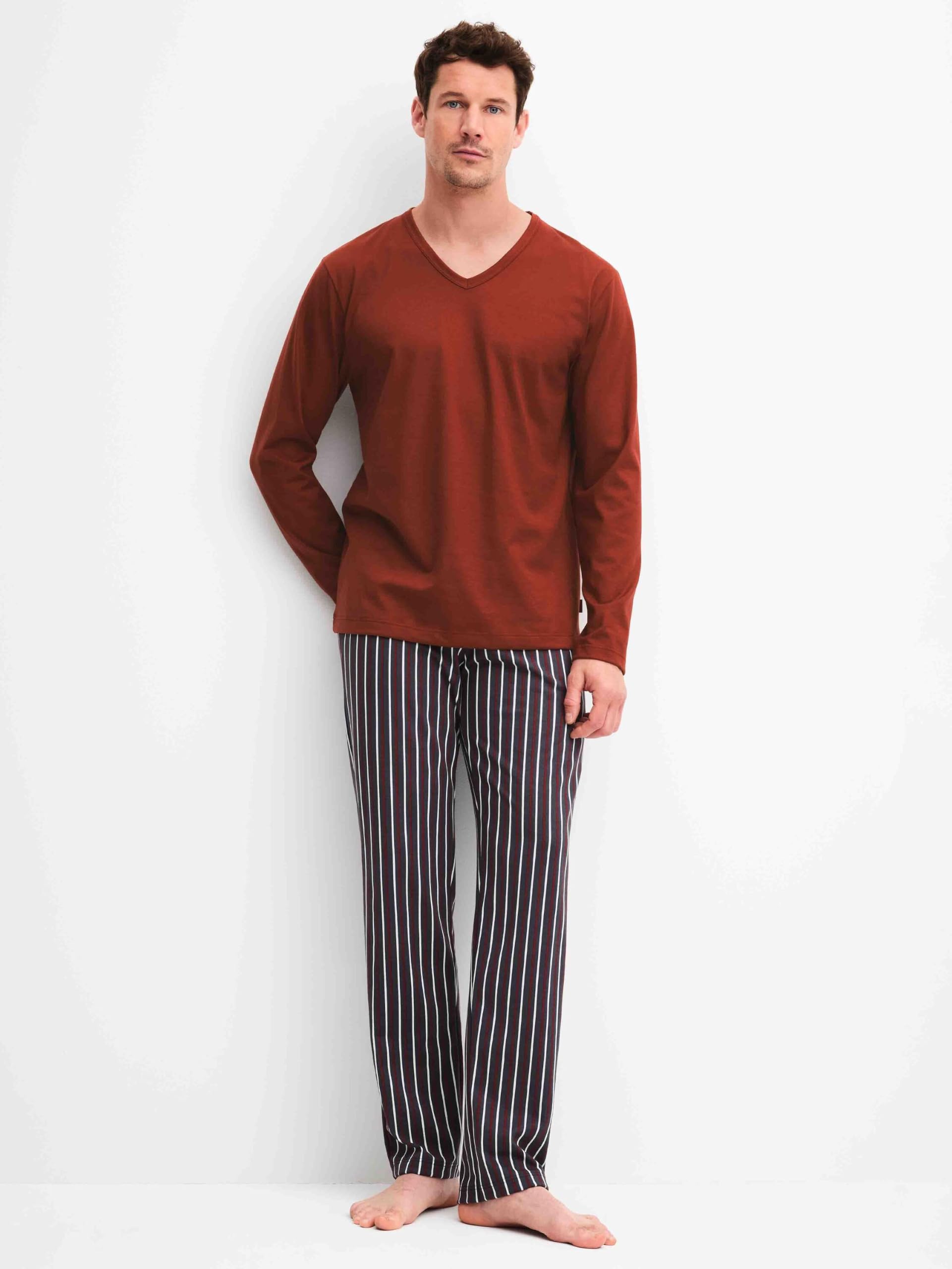 calida-cotton-special-pyjama-herren-baumwolle-dunkelblau image 2