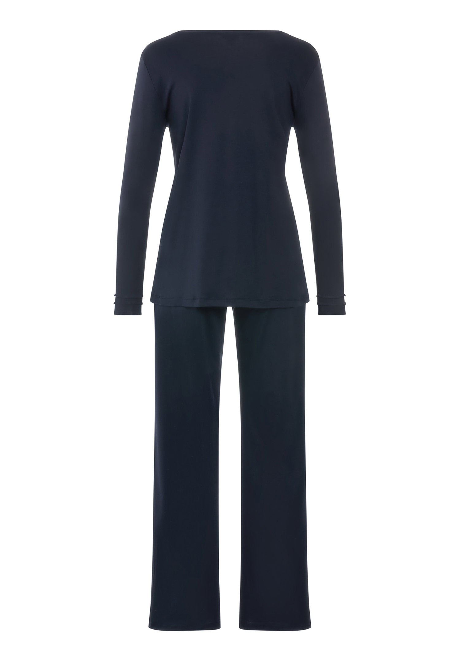 hanro-pilar-l-slv-pajama-pyjama-deep-navy-baumwolle image 3