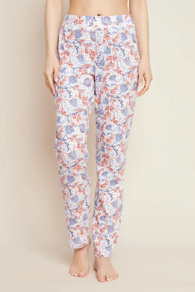 r-sch-be-happy-hose-lang-pyjamahose-blau-ornament-print image 1