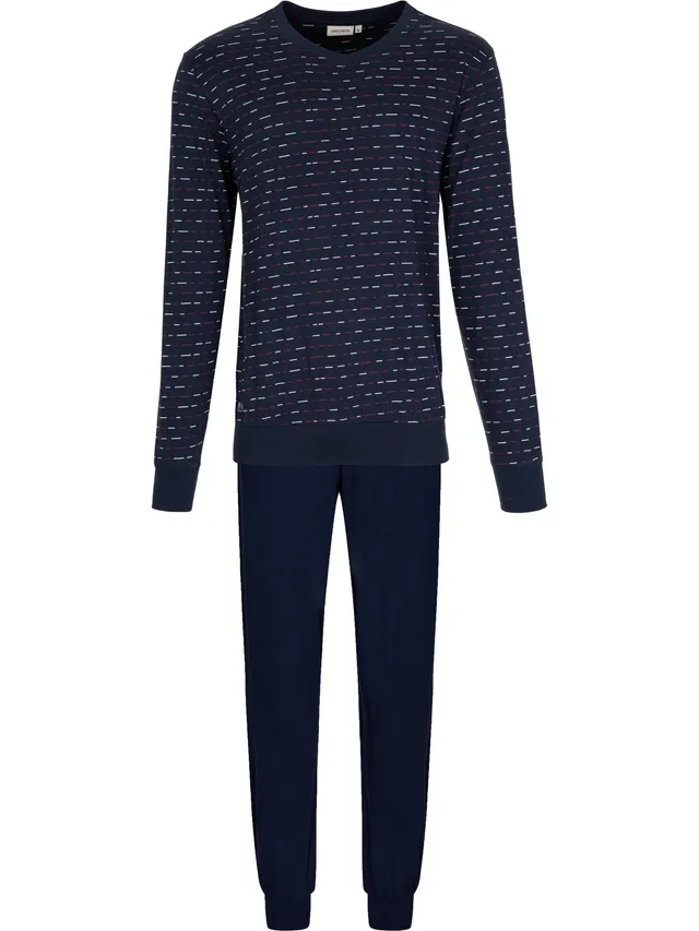 pastunette-northern-nights-pyjama-herren-dunkelblau-baumwolle-2 image 1