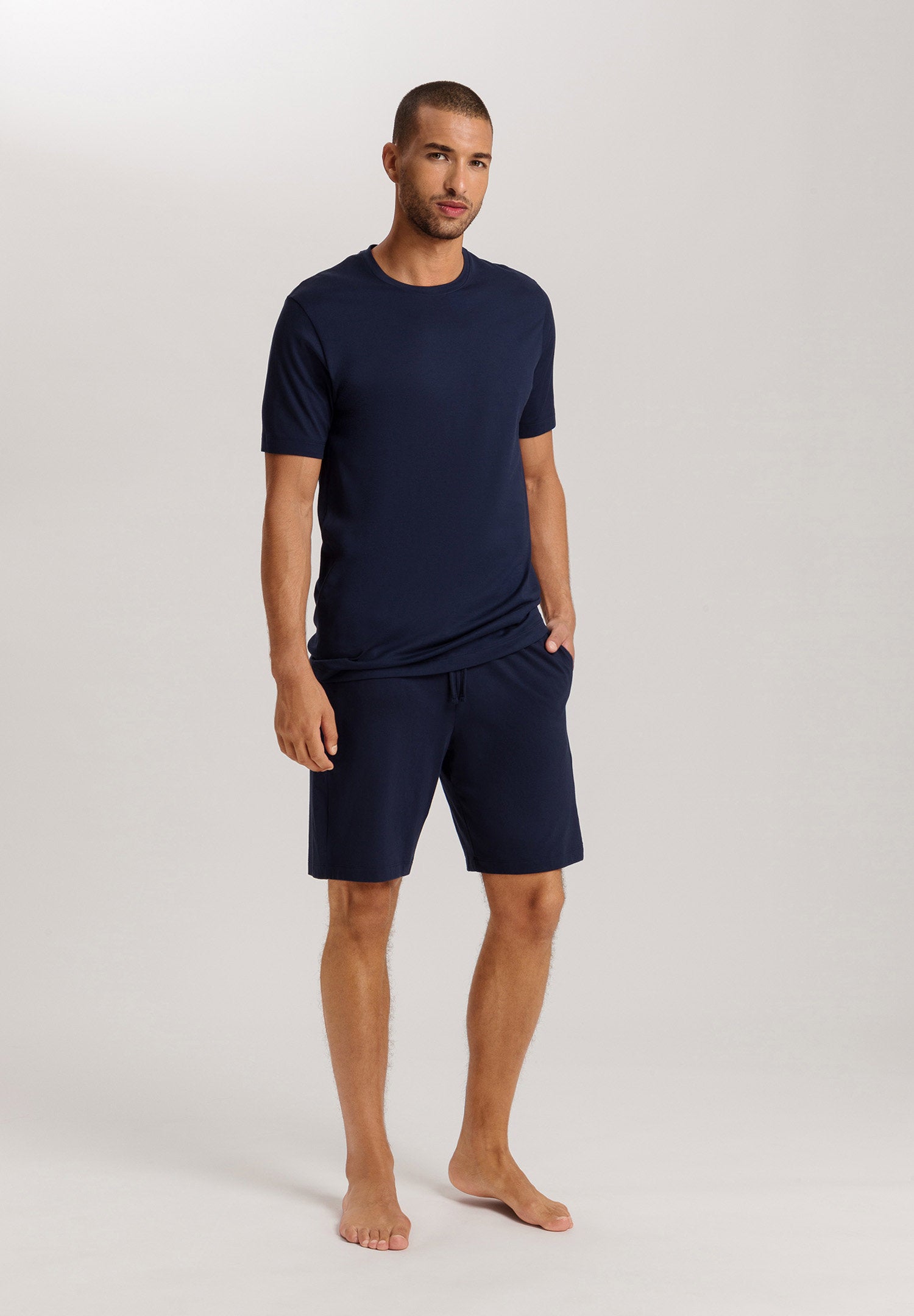 hanro-night-and-day-short-pants-herren-deep-navy-baumwolle image 5