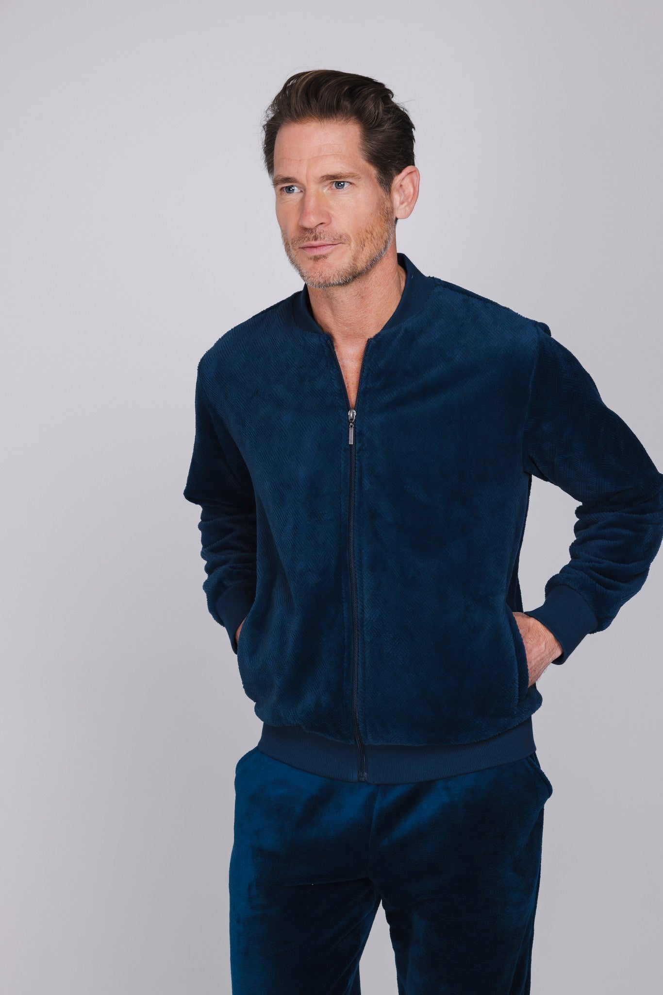 pastunette-blue-comfort-hausanzug-blau-herren-fleece image 7