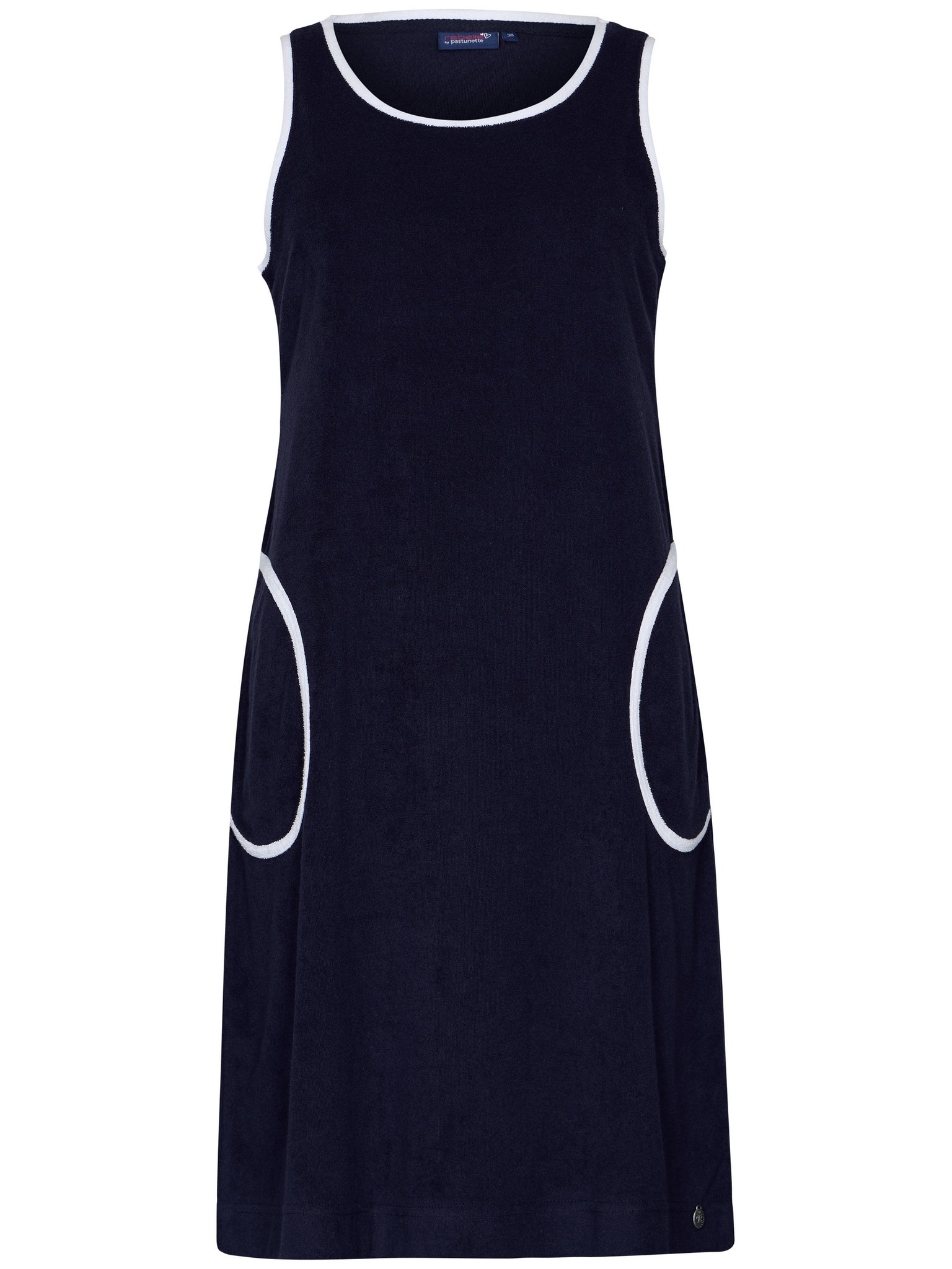 rebelle-kleid-sporty-dunkelblau-frottee-mit-taschen image 1