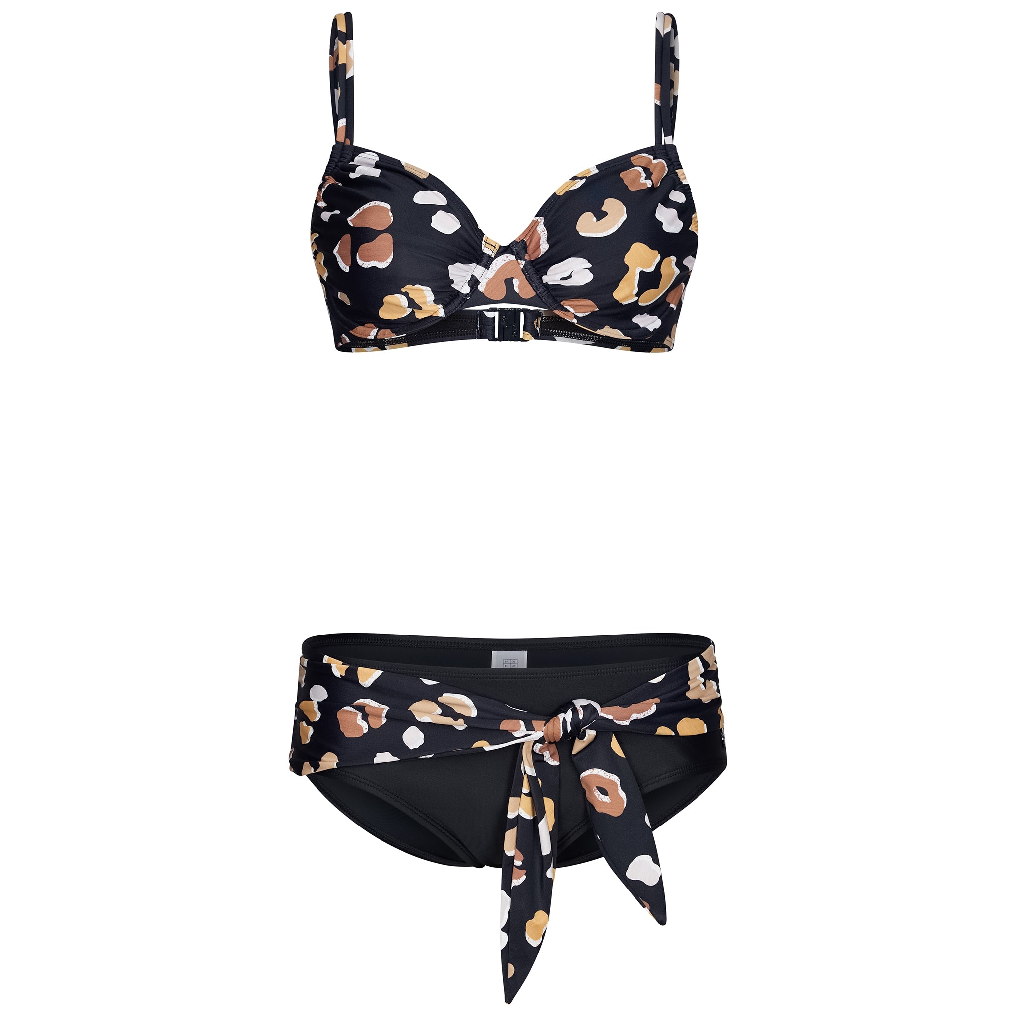 pastunette-beach-animal-bikini-schwarz-tierprint-b-gel image 1