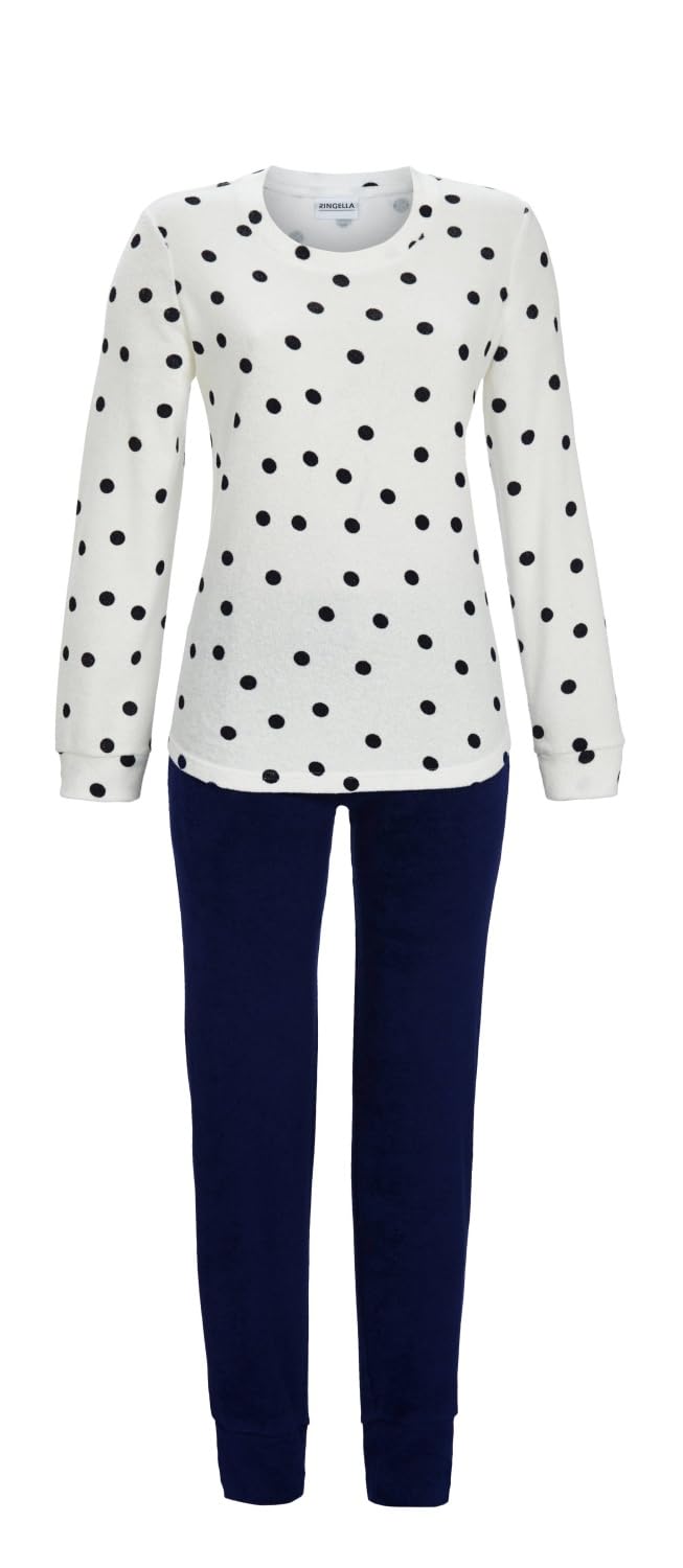ringella-pyjama-stretchfrottee-damen-schlafanzug-baumwolle-warm image 4