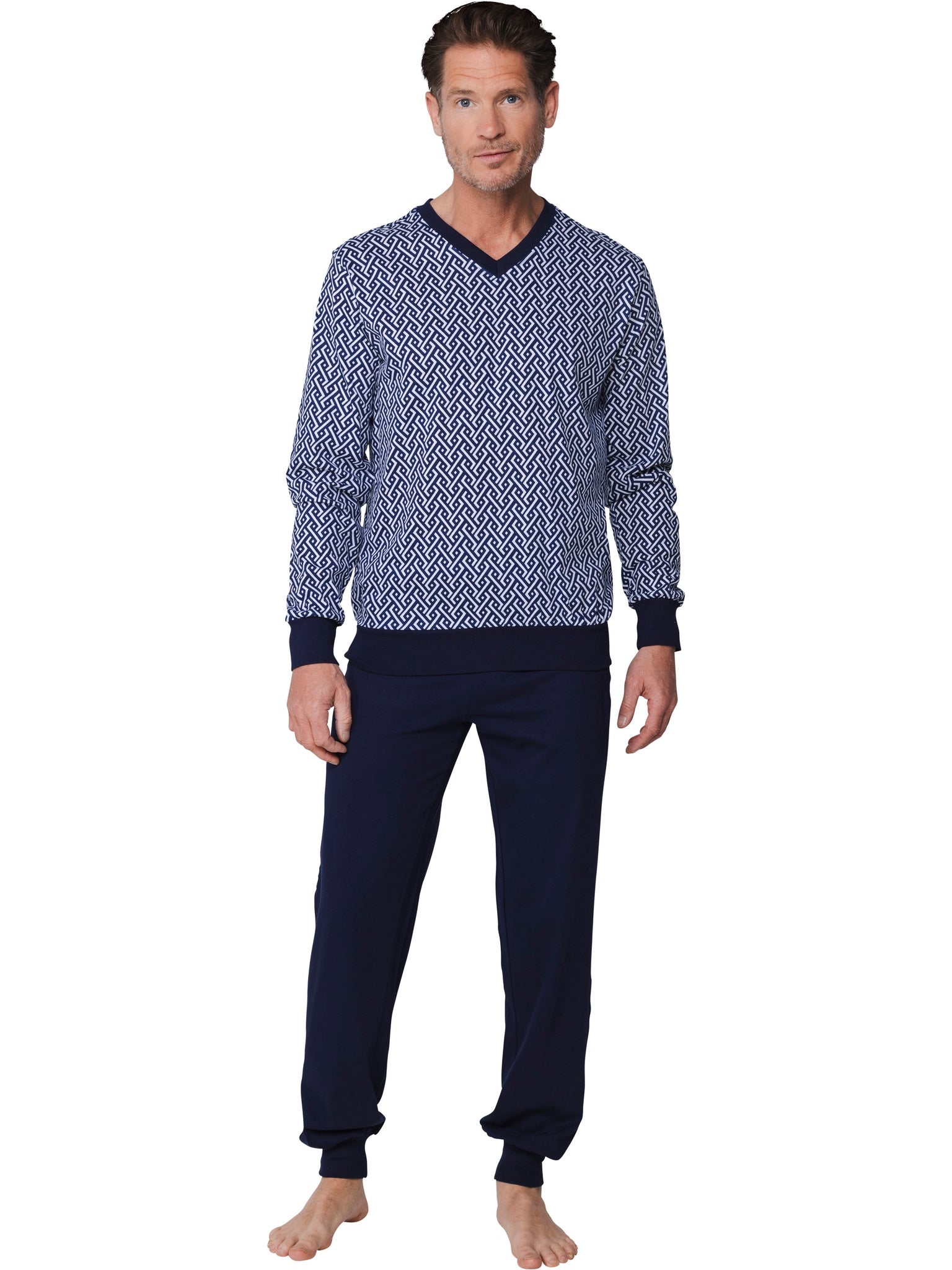 pastunette-blue-motion-pyjama-dunkelblau-baumwolle image 3