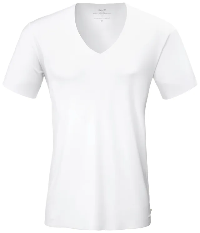 calida-clean-line-t-shirt-herren-wei-gr-50-baumwolle image 1