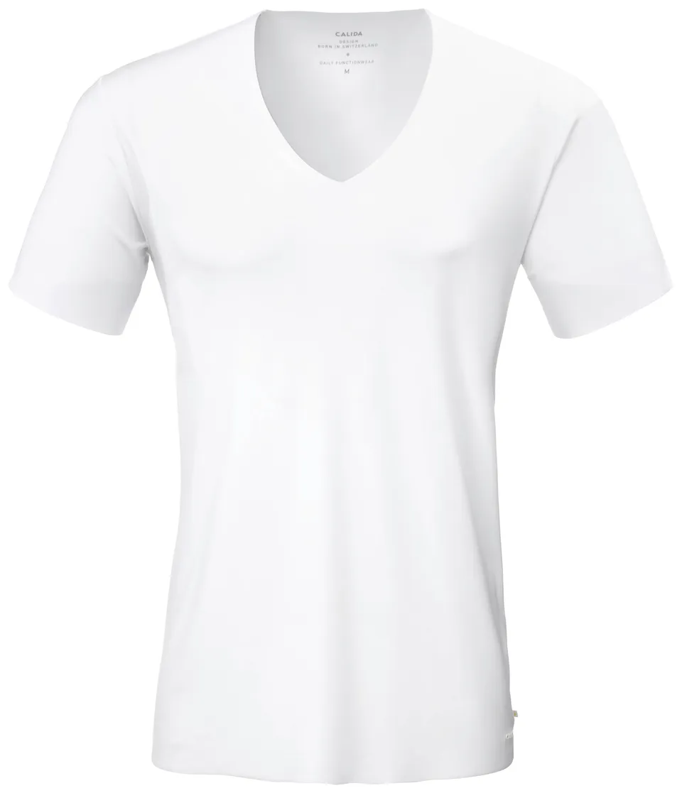 calida-clean-line-t-shirt-herren-wei-gr-50-baumwolle image 1