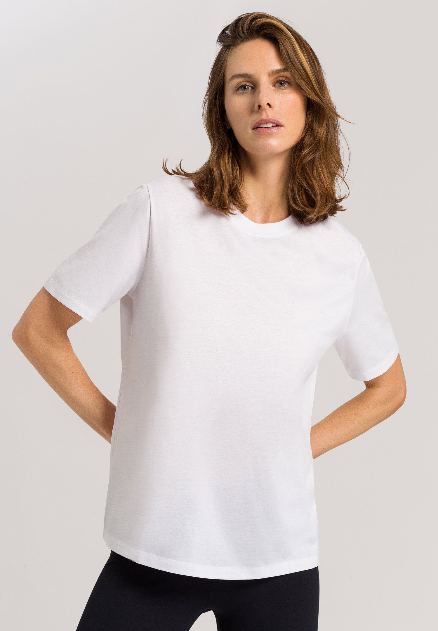 hanro-natural-shirt-t-shirt-wei-bio-baumwolle-kurzarm-damen image 2