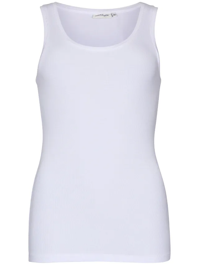 pastunette-beach-basic-tanktop-viskose-wei-uni image 1