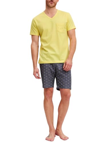 calida-relax-imprint-kurz-pyjama-herren-gr-50-baumwolle image 6