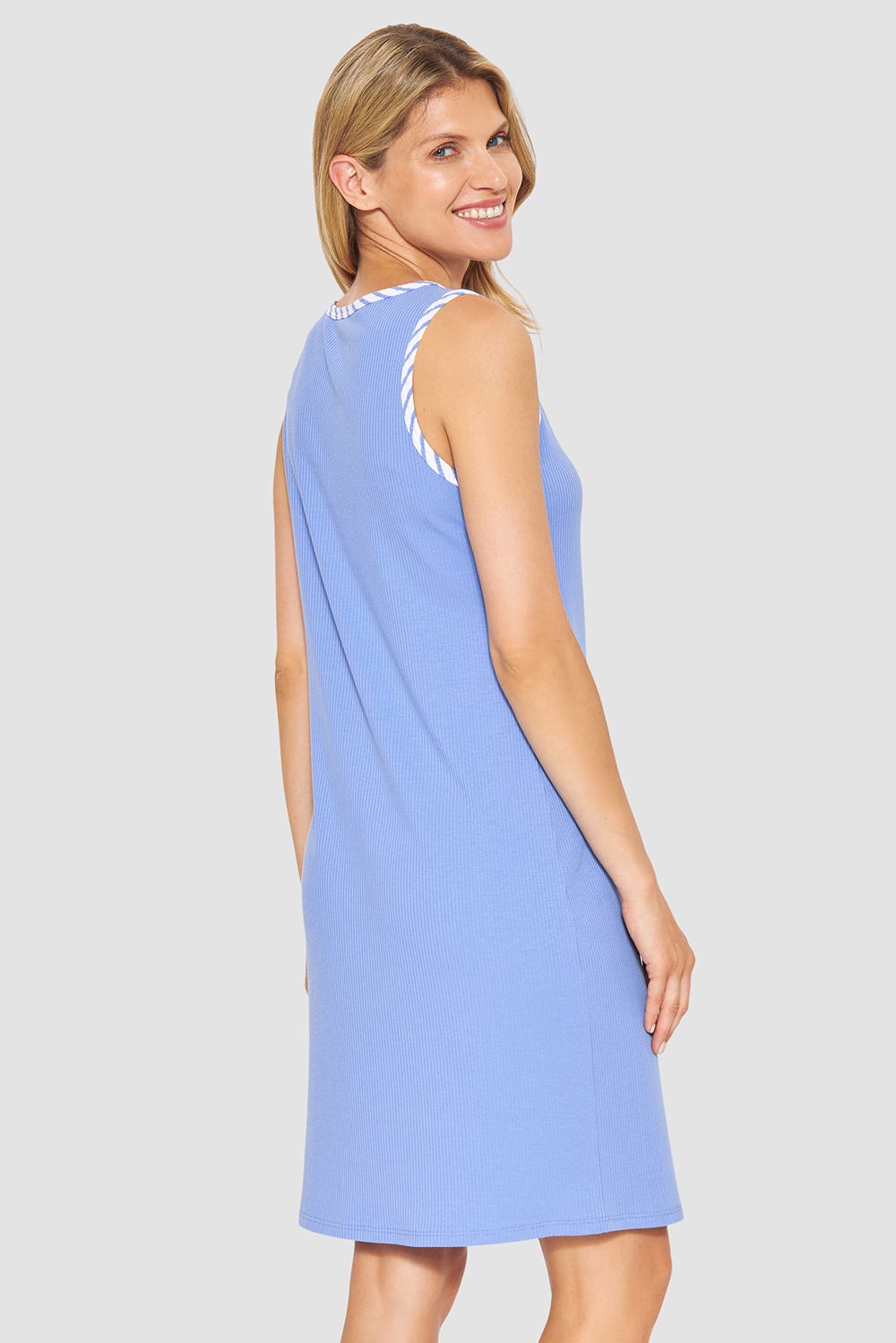 r-sch-be-happy-nachthemd-kurz-blau-rmellos-uni image 3