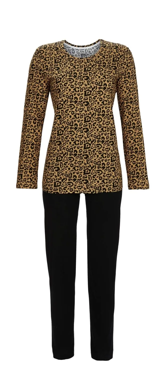 ringella-women-pyjama-langarm-animalprint-gr-42-baumwolle image 1