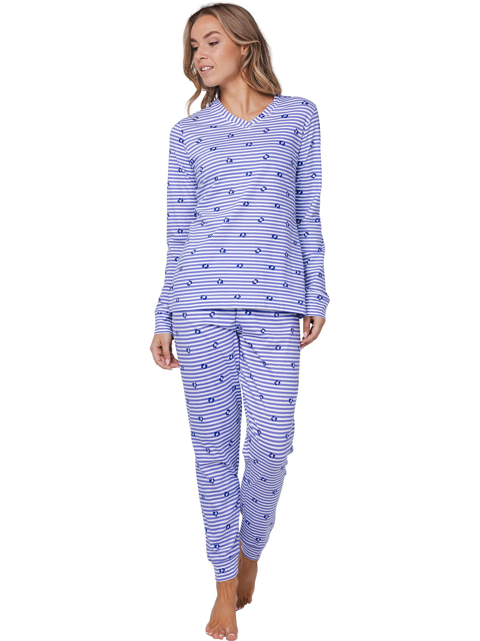 rebelle-leopard-lilac-pyjama-lila-bio-baumwolle-leo image 3