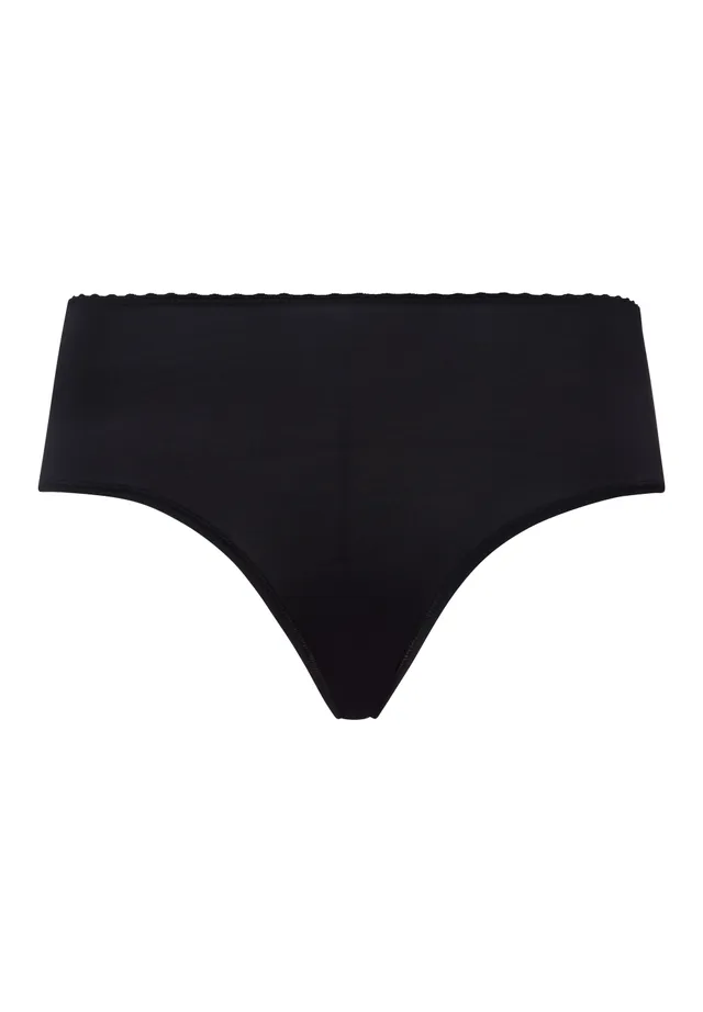 hanro-satin-deluxe-midi-briefs-071126-schwarz-modal image 1