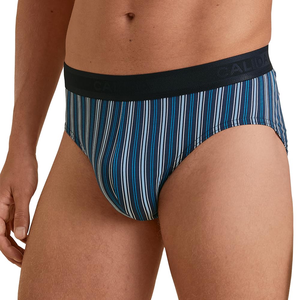 calida-prints-grafic-cotton-slip-herren-baumwolle-insignia-blue image 8