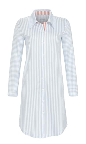 ringella-damen-nachthemd-langarm-punkte-streifen-95-cm image 3