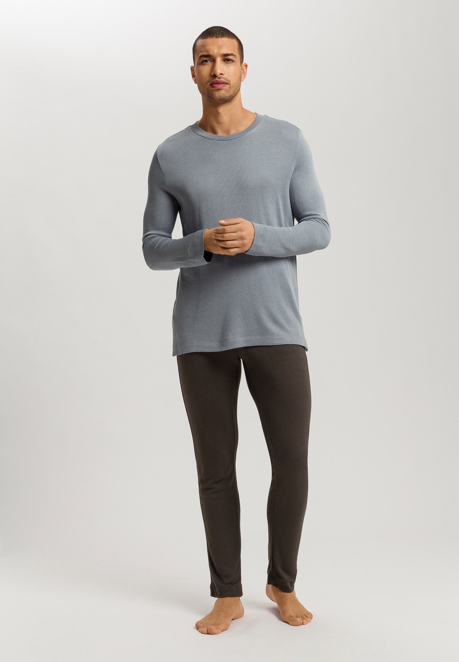 hanro-woolen-comfort-loungehose-herren-earthy-ink-cashmere image 5