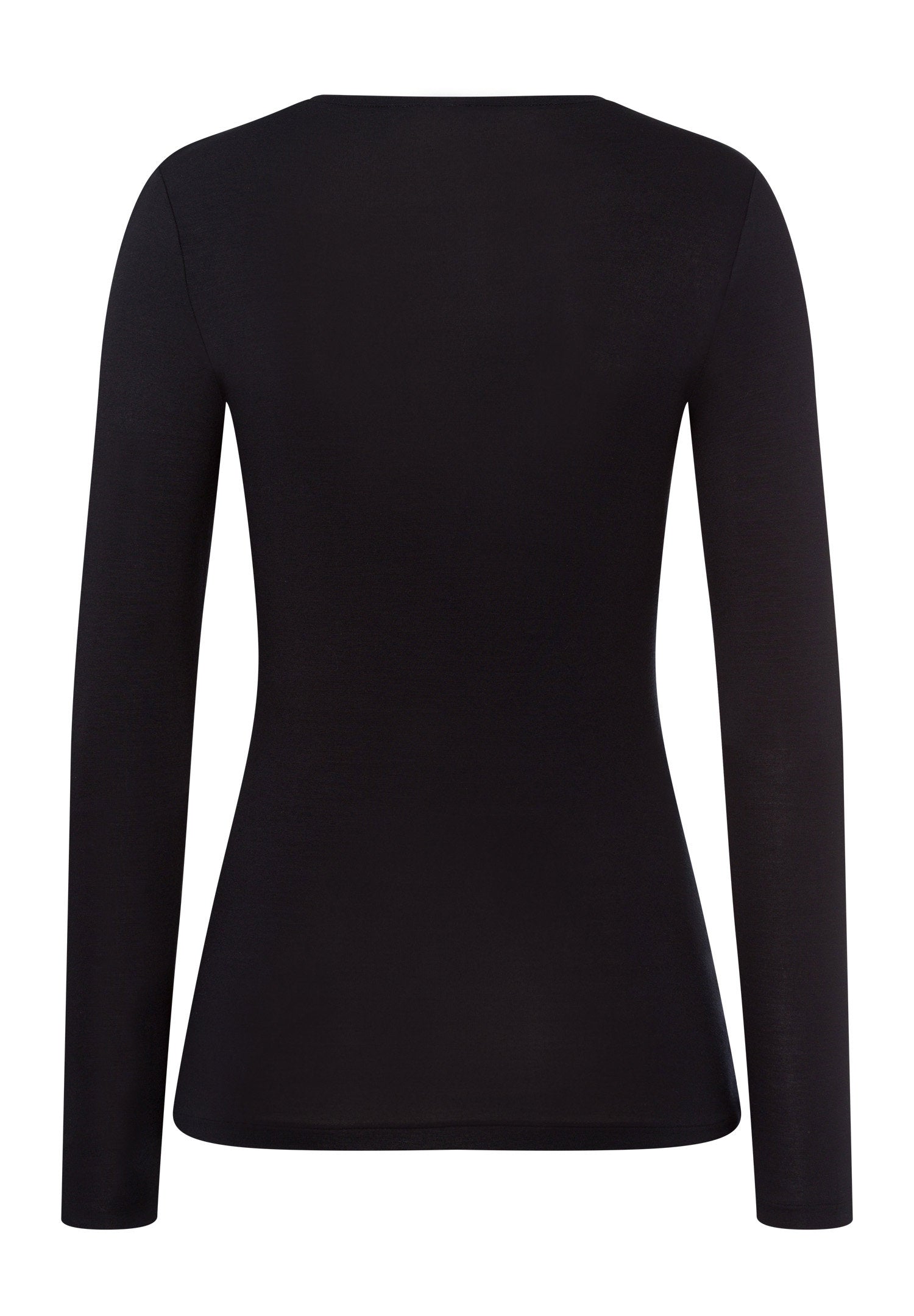 hanro-soft-touch-langarm-shirt-damen-schwarz-modal image 3