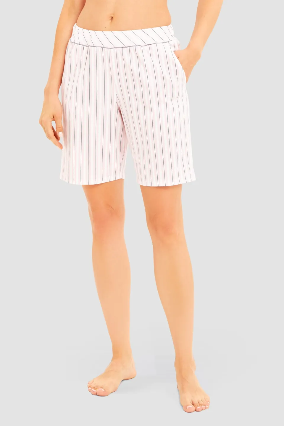 r-sch-be-happy-bermuda-streifendruck-shorts-rosa-46cm image 1