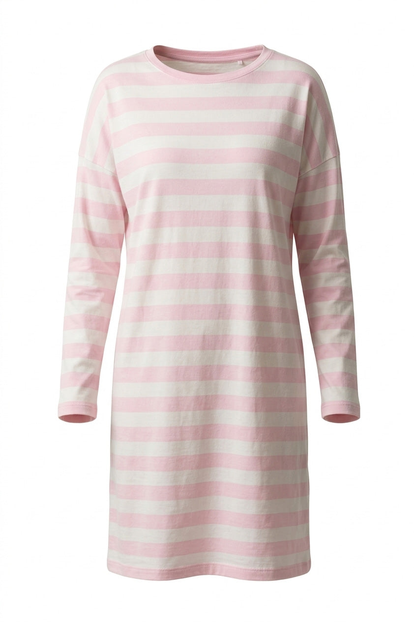 r-sch-be-happy-nachthemd-knielang-pink-baumwolle image 2