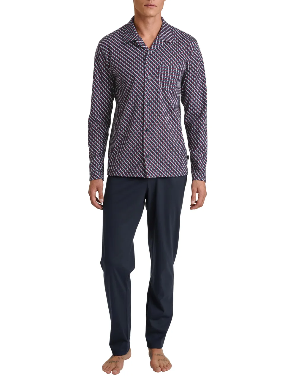 calida-relax-imprint-pyjama-herren-baumwolle-gr-52-54 image 1
