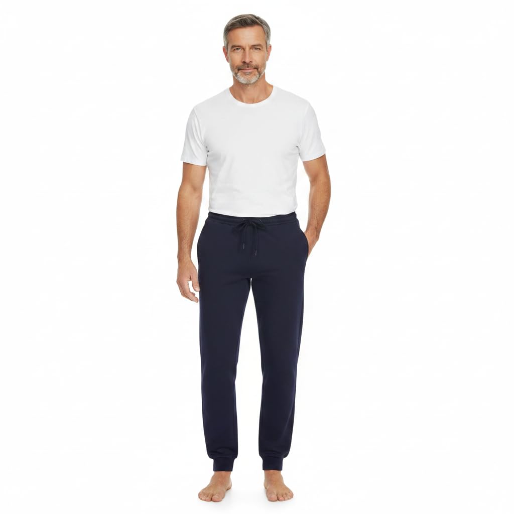 ringella-women-men-herren-loungehose-blue-navy-46-baumwolle image 4