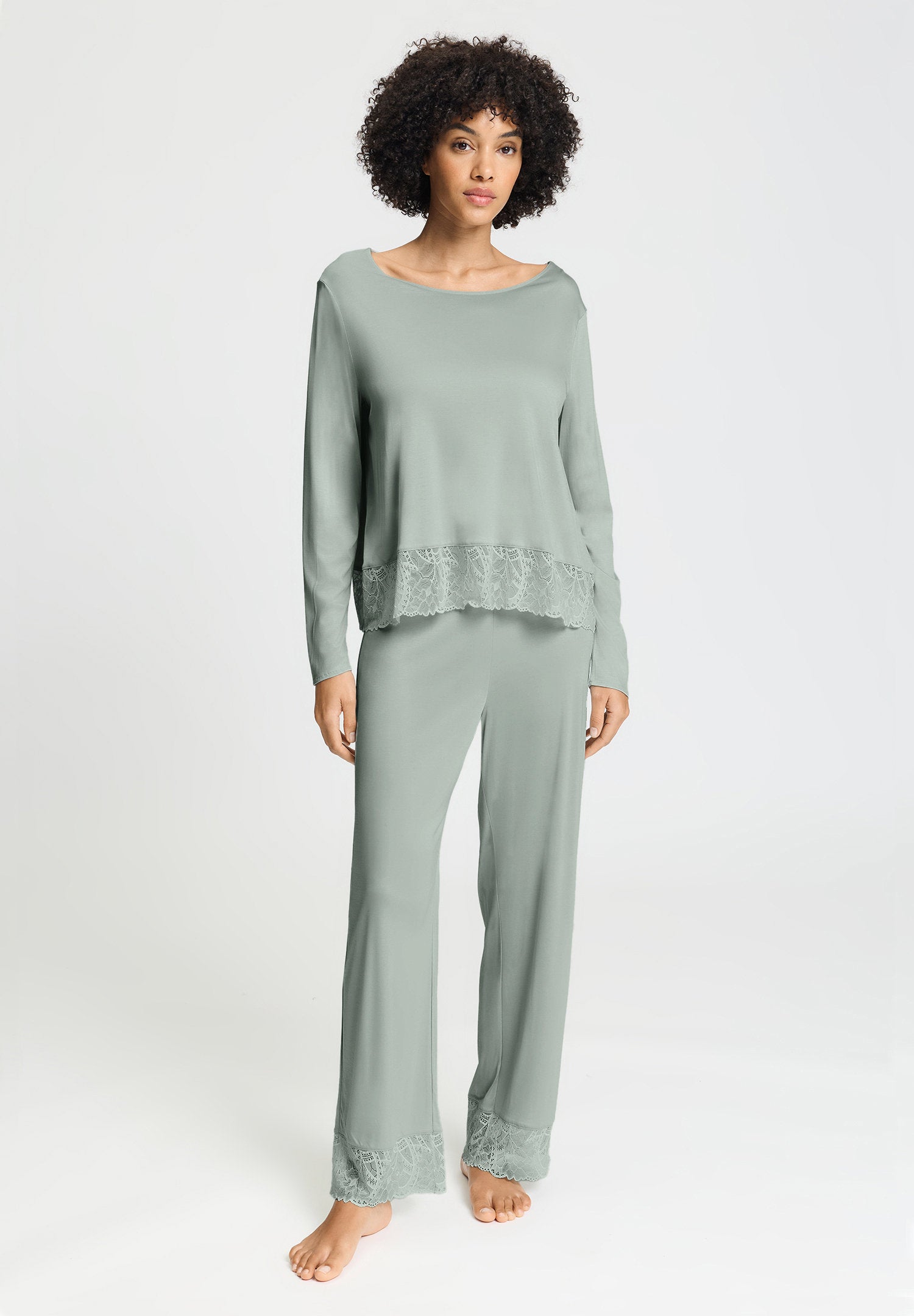hanro-azelia-nw-l-slv-pajama-pyjama-mystic-breeze-spitze image 3