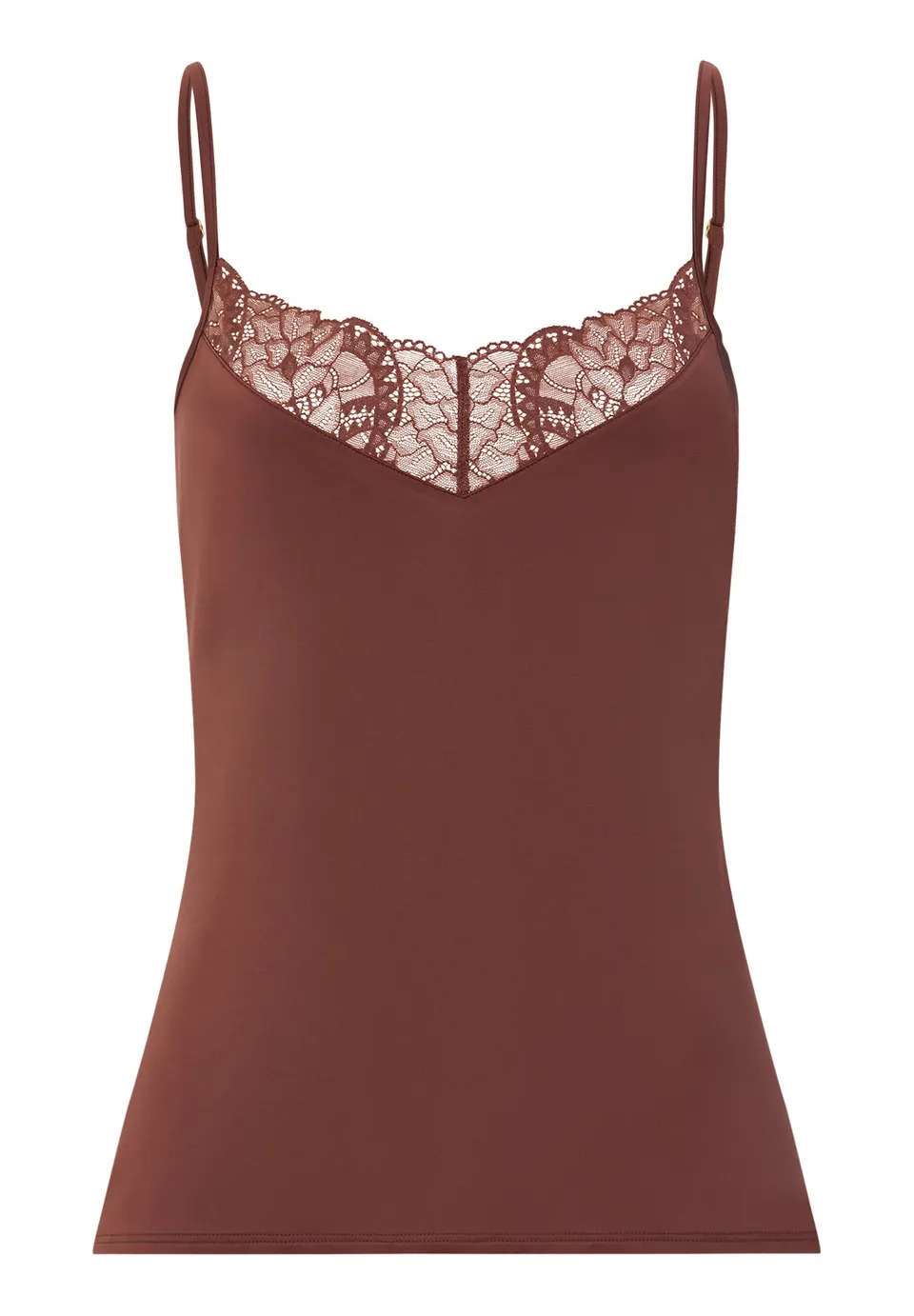 hanro-azelia-spaghetti-top-tr-gertop-cinnamon-spitze image 1