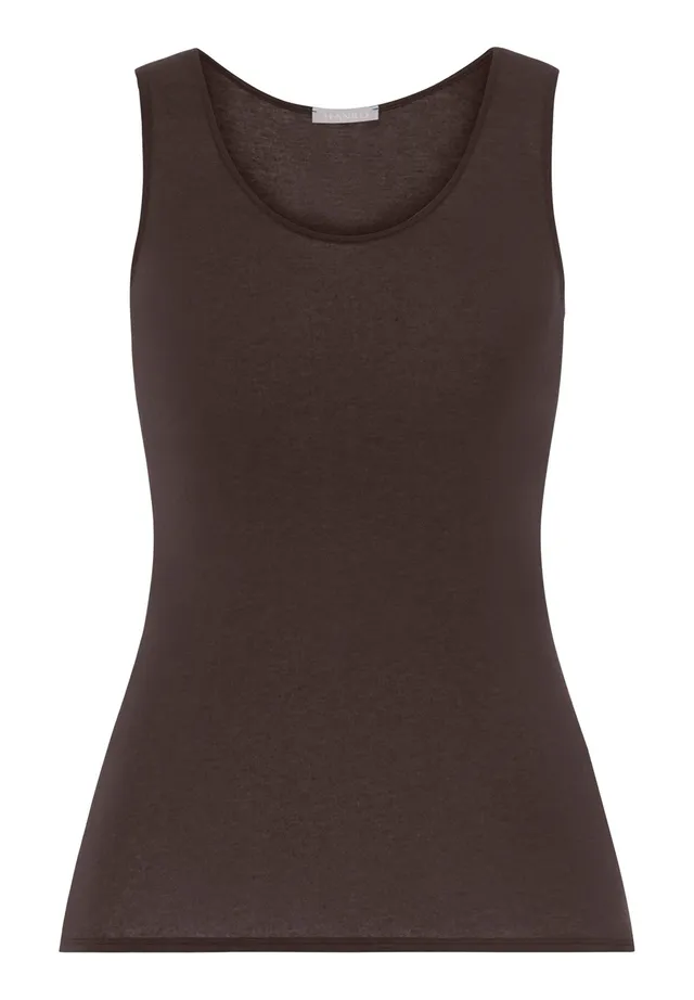 hanro-ultralight-tank-top-wolle-dark-mocha-merinowolle image 1