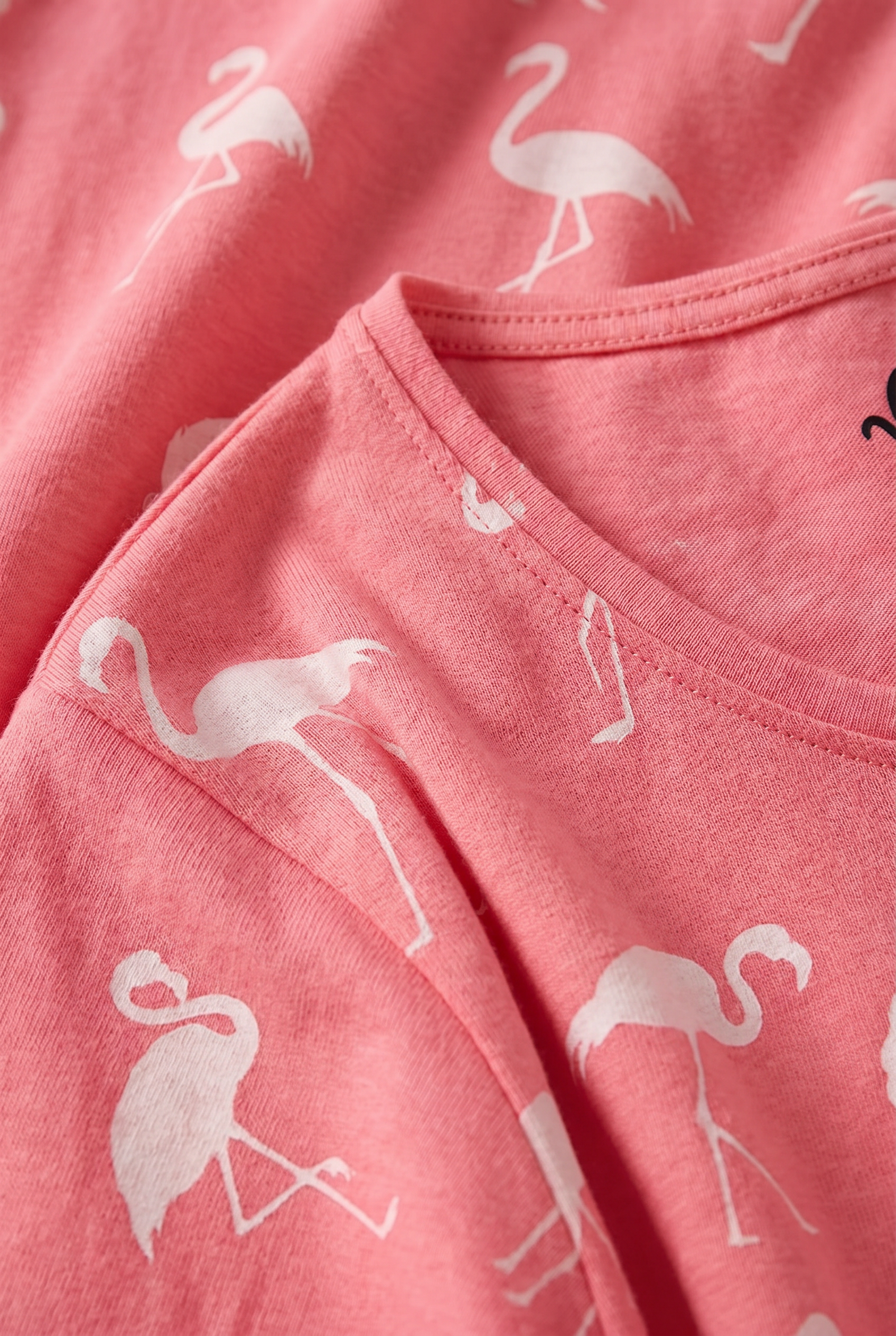 r-sch-be-happy-nachthemd-knielang-flamingo-druck-rosa-baumwolle image 4