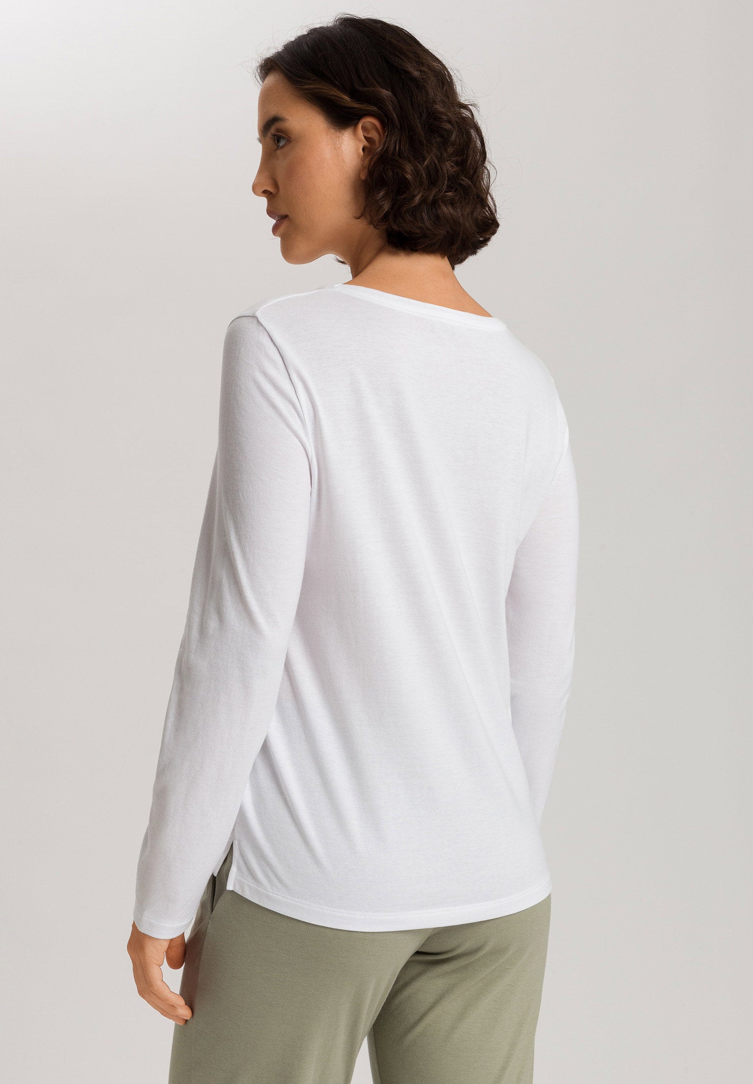 hanro-sleep-lounge-langarmshirt-074844-shirt-wei image 4