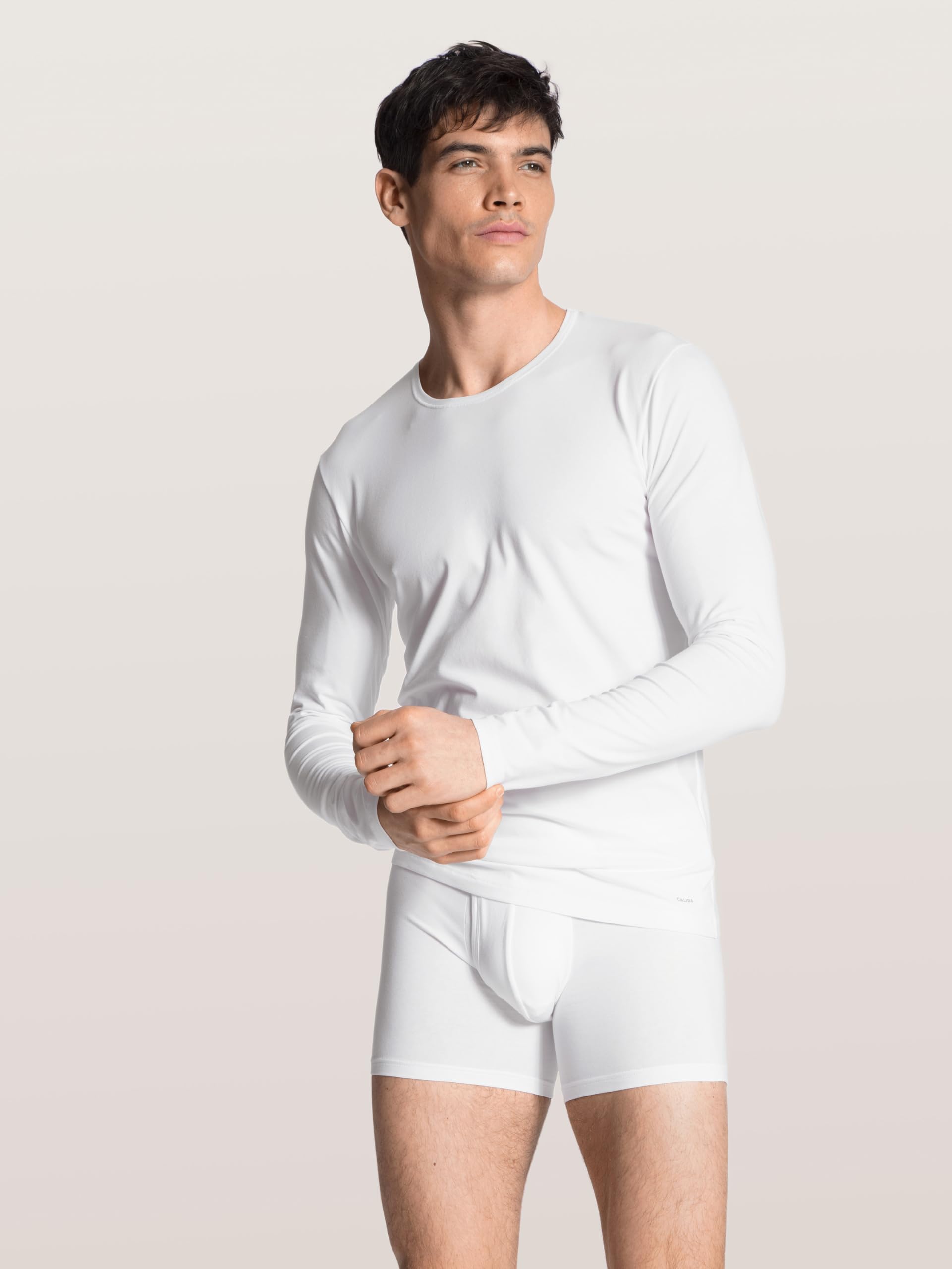 calida-cotton-code-langarmshirt-herren-schwarz-rundhals image 3