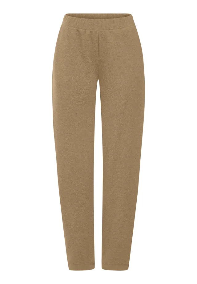 hanro-easy-wear-long-pants-loungehose-desert-clay-baumwolle image 1
