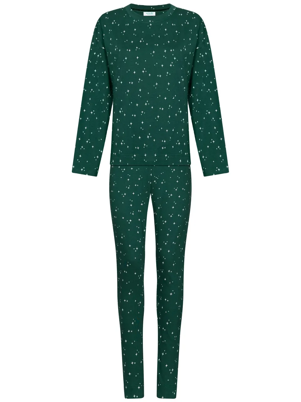 myrebelle-cozy-pyjama-damen-gr-n-schlafanzug image 1