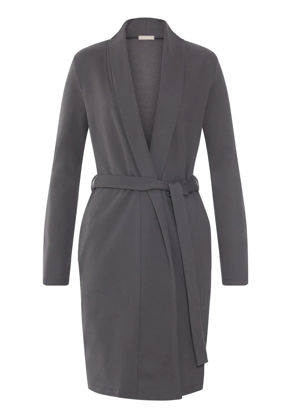 hanro-easy-wear-robe-morgenmantel-dark-sesame-baumwolle image 1