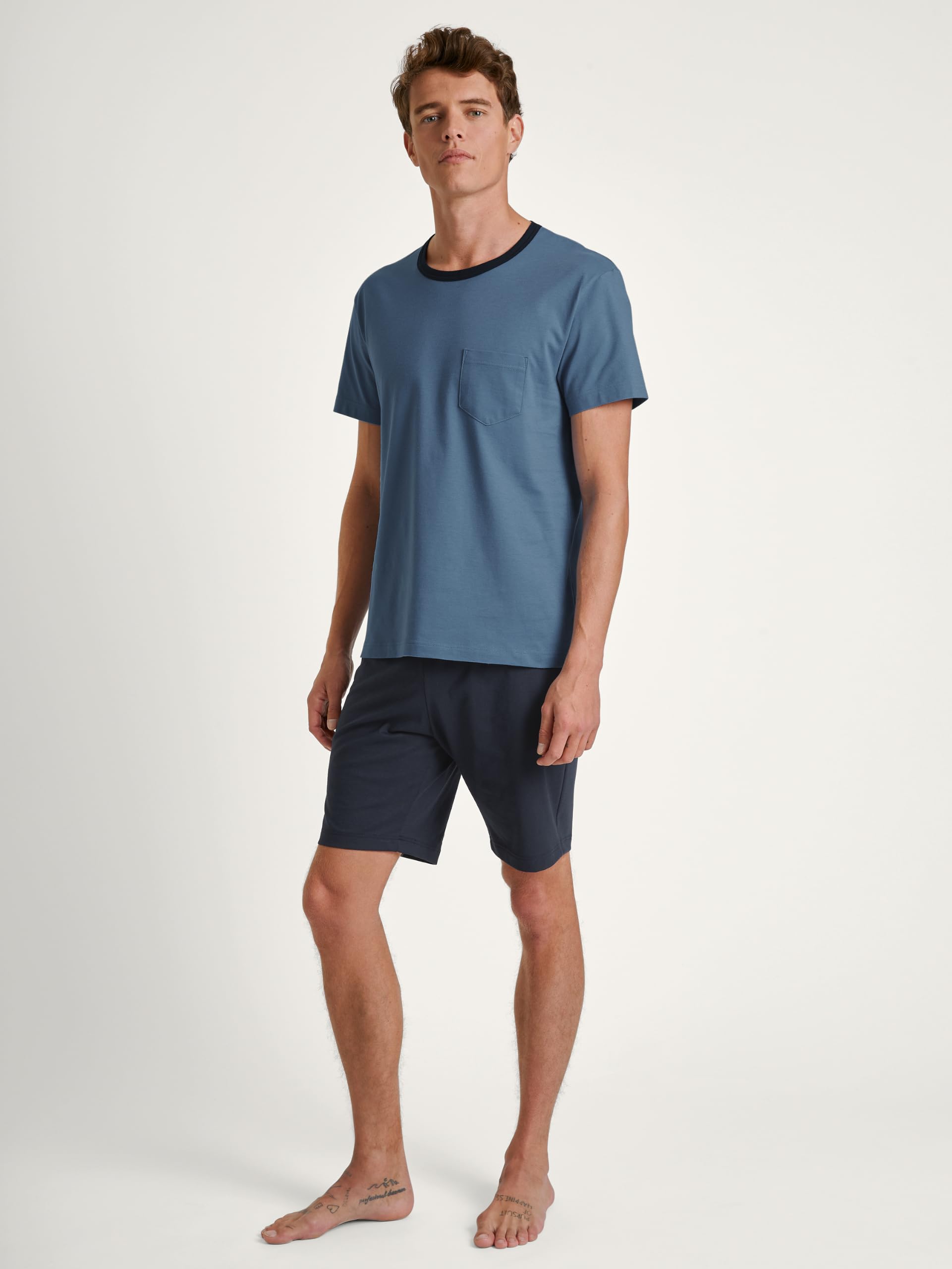 calida-relax-essentials-kurz-pyjama-herren-52-54-bio-baumwolle image 2