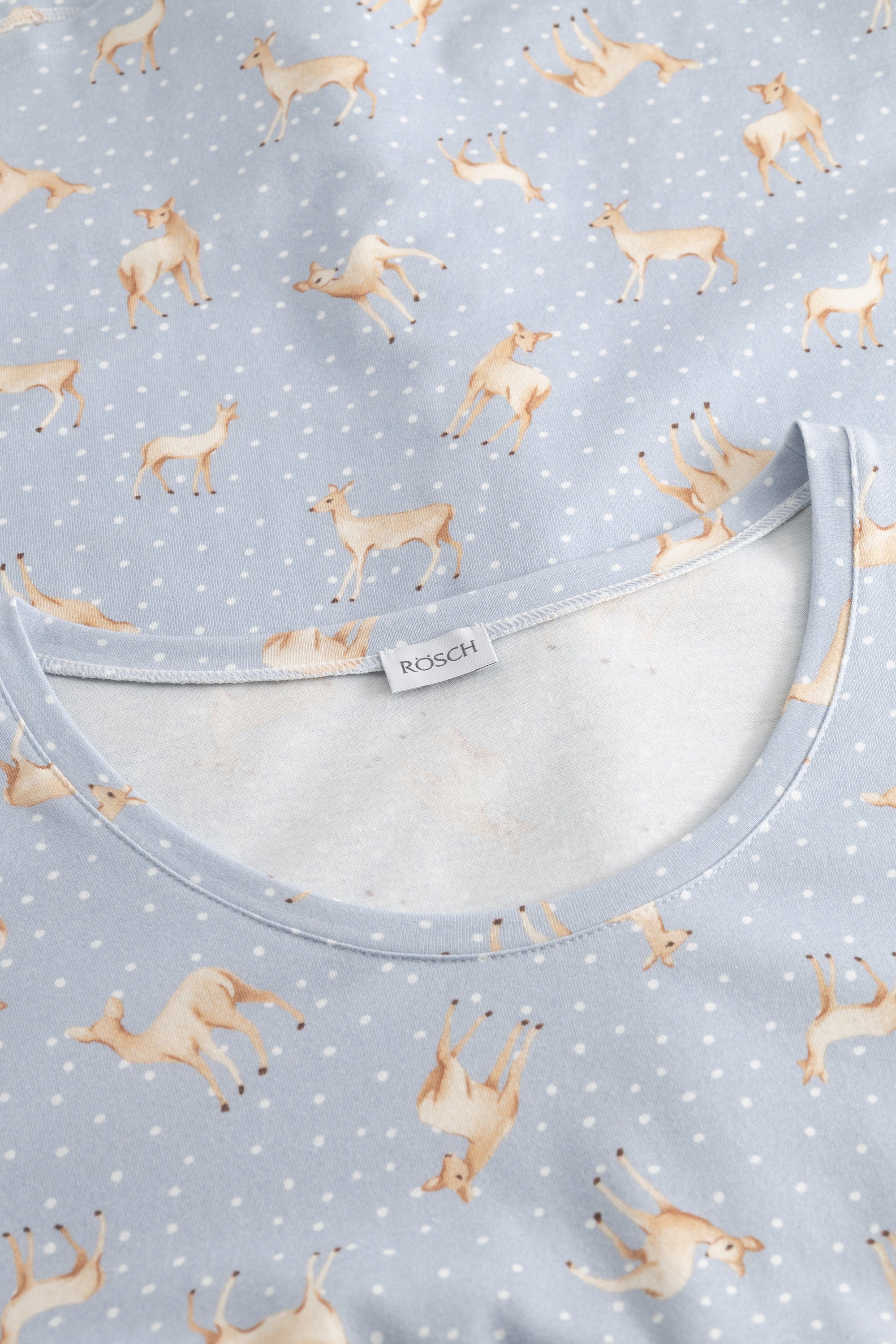 r-sch-be-happy-nachthemd-bambi-druck-blau-baumwolle-knielang image 4