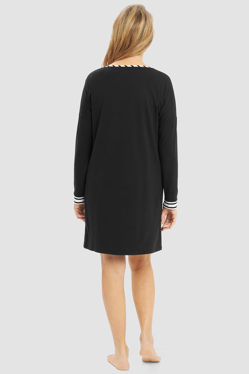 r-sch-be-happy-bigshirt-kurz-schriftzug-nachthemd-schwarz-herz image 3